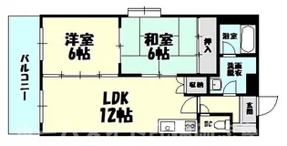福岡県福岡市博多区月隈6【マンション】の間取り