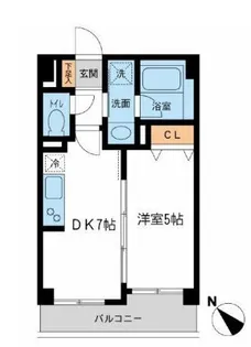 ルクレ初台【2階】の間取り