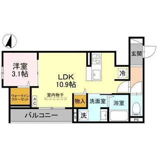 Noble villa鹿手袋【3階】の間取り