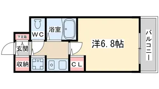 プレサンス同心アーバンステージ【3階】の間取り