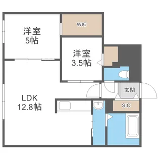 パインハート本通16【2階】の間取り