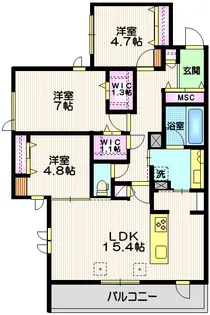 LAY HALELEA【2階】の間取り