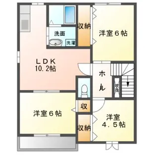 エピナール【2階】の間取り