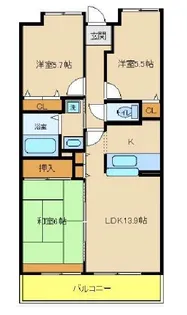 グランシャリオ【1階】の間取り