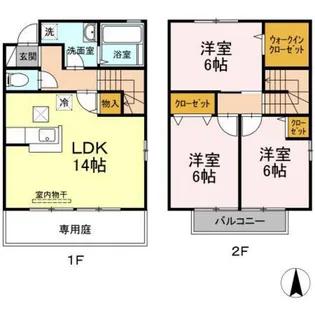 メゾン グランドュール【1階】の間取り
