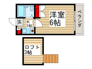 ローズハイツ朝霞【1階】の間取り