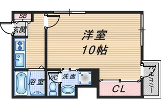 ベルエアー桜塚【1階】の間取り