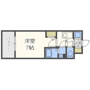 エスリード梅田グレイス【11階】の間取り