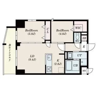 S-RESIDENCE名島【5階】の間取り