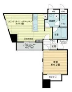 カテリーナ代々木プレイス【2階】の間取り