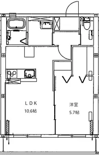 アルモニーハイムI【1階】の間取り