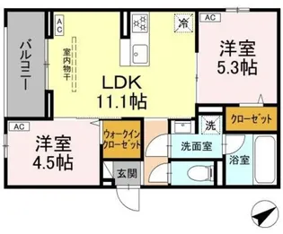 アルスフィルド相模原【3階】の間取り