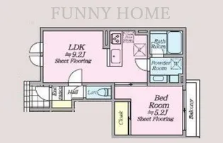 オルキデ蘆花公園弐番館【1階】の間取り