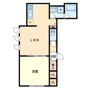 メゾンミニヨン【1階】の間取り