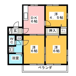 K-TOWN C【2階】の間取り