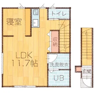 グランデール白山【2階】の間取り