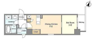 リエトコート元赤坂【4階】の間取り