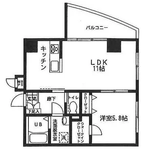 エーデルハイム2【4階】の間取り