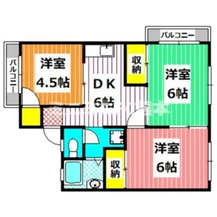 第2深川ハイツ【2階】の間取り