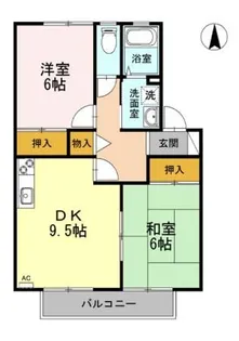 フェルメールヒルズ【2階】の間取り