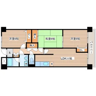 レジデンス手倉田II【2階】の間取り