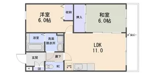 アズール中川【3階】の間取り