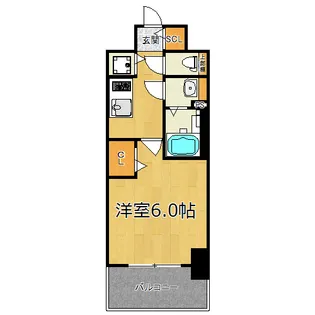 プレサンス塚本駅前【15階】の間取り
