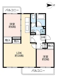 UR水草【6階】の間取り