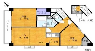 メゾン・エルーセラ【6階】の間取り