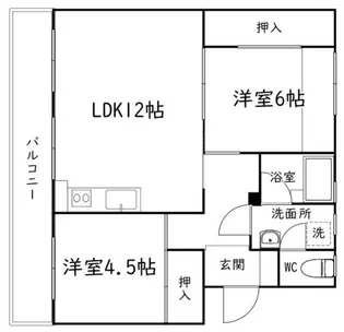 セントポーリア蜆塚【4階】の間取り