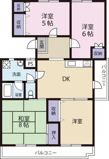 エトワール東吉野【3階】の間取り