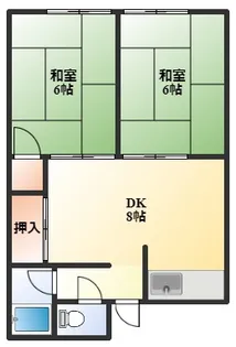 草野マンション8号館【4階】の間取り