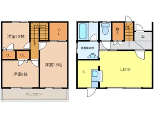 コンコース長嶺の間取り