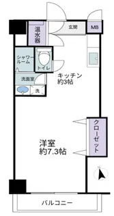 ドミー池袋【3階】の間取り