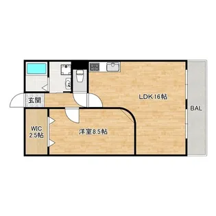 セレニティ南巽【4階】の間取り