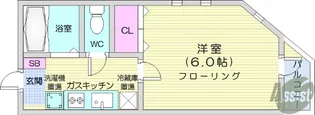 スカイヒルズ川内【3階】の間取り