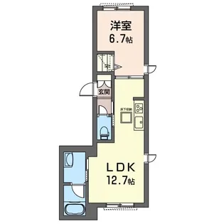エステレラ自由が丘【1階】の間取り