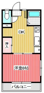 栄ハイツ【3階】の間取り