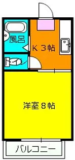 ハイム・ルクソール【2階】の間取り