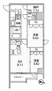 シーズンフラッツ新大塚【3階】の間取り