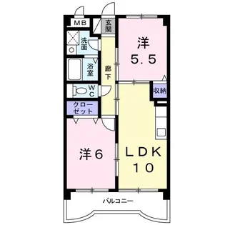 スターメゾン古国府【2階】の間取り