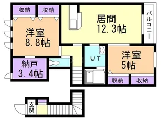 セーフティーパレス【2階】の間取り