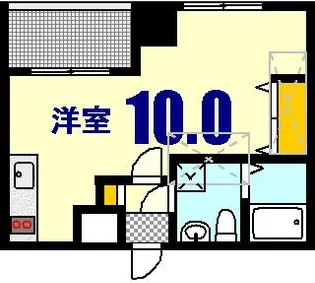 オリエントビルNo.77【17階】の間取り