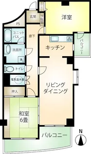 バーズアイビュー湯河原【3階】の間取り