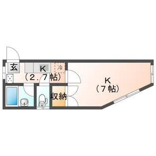 メゾン杜【1階】の間取り