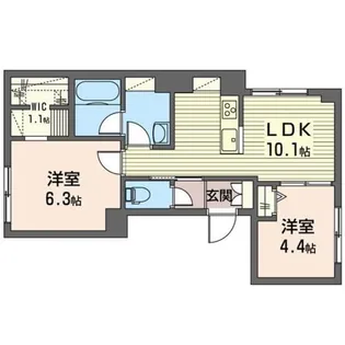 ハイム ウィンストン【3階】の間取り