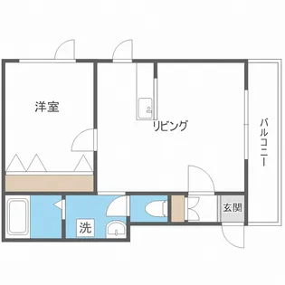 カゼッタカリーナ【2階】の間取り