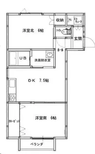 メゾンシエル【1階】の間取り