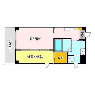 プランドール宮町【6階】の間取り