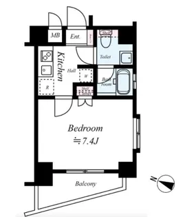 ADESSO SHIMURA UNIFORT DESIGN【7階】の間取り